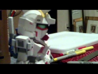 SD Gundam Unicorn Destroy Mode Papercraft