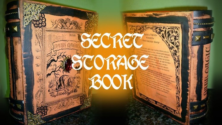 Secret Storage Book - Dark Magic - Book of Spells WOC