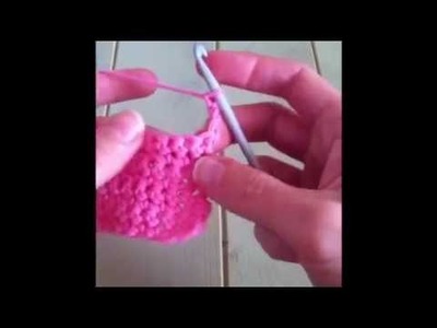 Single and double crochet stitches. US and UK terms
