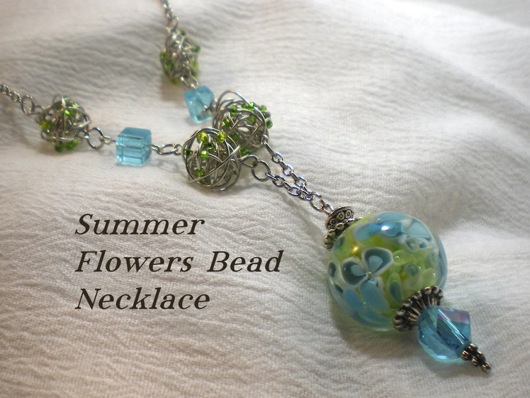 Summer Flowers Bead Necklace Video Tutorial