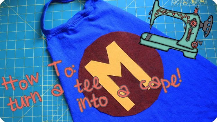 Turn a Tee into a Cape | No Sew, Upcycled DIY