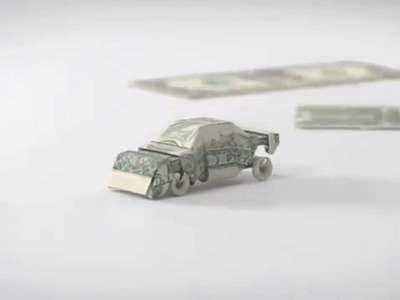 TV Commercial with Money Origami
