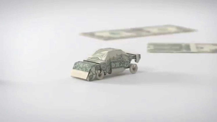 TV Commercial with Money Origami