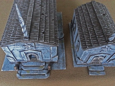 3D mausoleum combined with 2.5D tile for D&D (The DM's Craft, I show you my stuff #20)