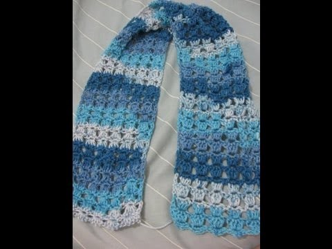 Angel Stitch Scarf - Left Handed Crochet Tutorial