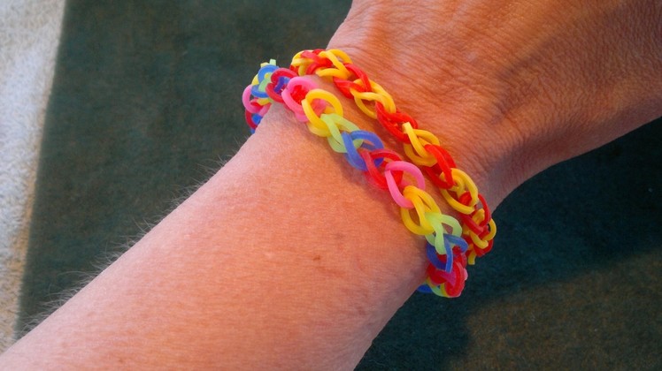 Beading4perfectionists : Loom with rubber bands #1. The basic beginners stitch