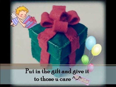 Christmas : How to make a Present Box Tutorial