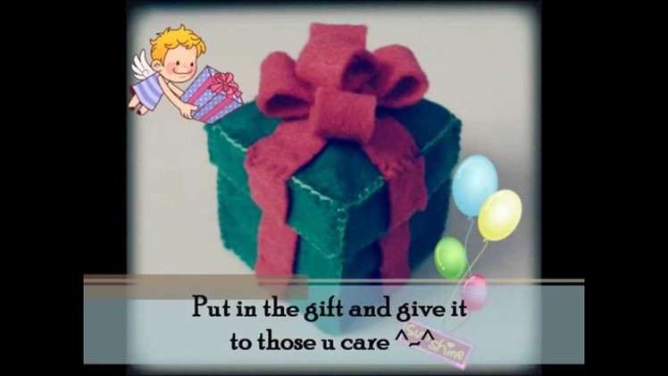 Christmas : How to make a Present Box Tutorial