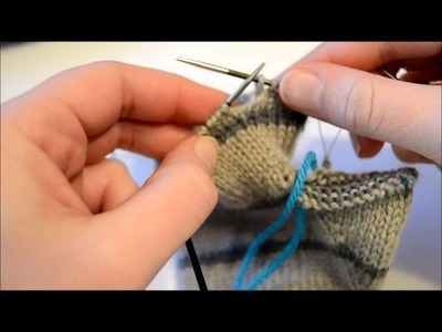 Creating the Flap for the Stadium Convertible Fingerless Mitts