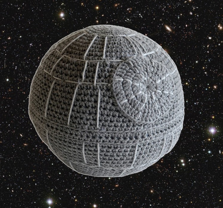 Crochet Death Star Pillow