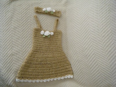 Crochet Summer Baby Dress set