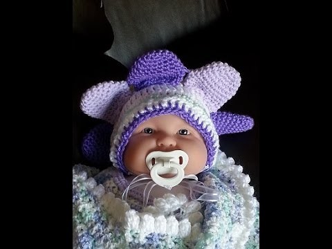 Crochet super quick and easy my petals of love baby hat DIY tutorial