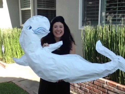 DIY Baby Birthday Decoration! Baby Beluga Craft! Great for Kids and Babies!