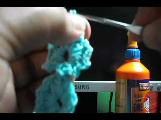 DIY flower crochet necklace