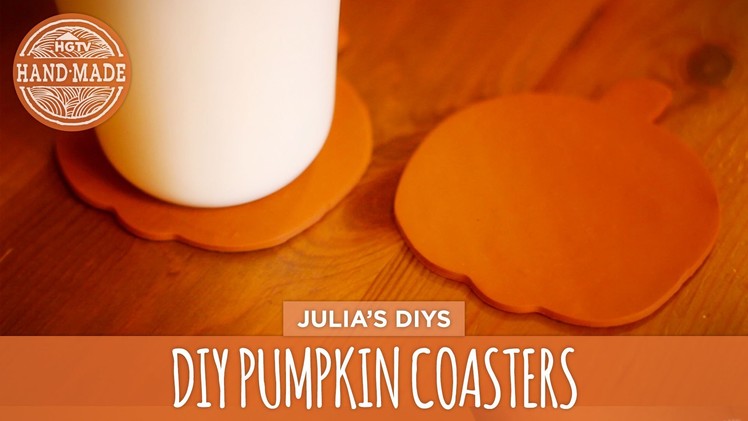 DIY Pumpkin Coasters - HGTV Handmade