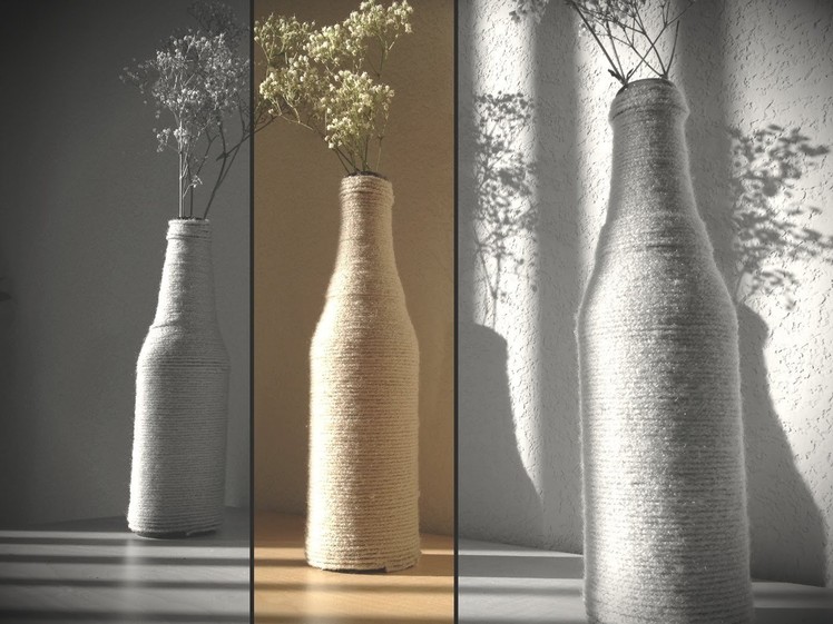 DIY: Upcycle A Glass Bottle Into Vase