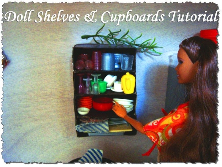 Doll House Kitchen Shelves & Cupboards Tutorial