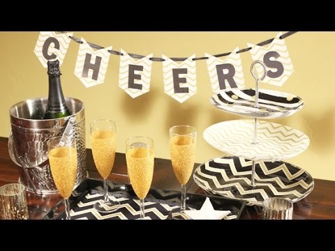 Easy Glam Party Decor Using Mod Podge
