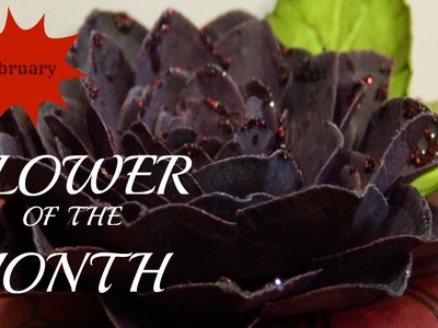 Flower of the Month - DIY Paper Flowers February 2015 Black Dahlia |An Inkin' Stampede