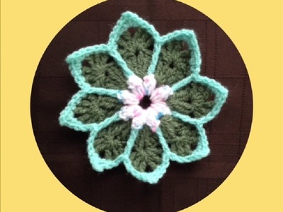 How to Crochet a Flower Pattern #34 │by ThePatterfamily