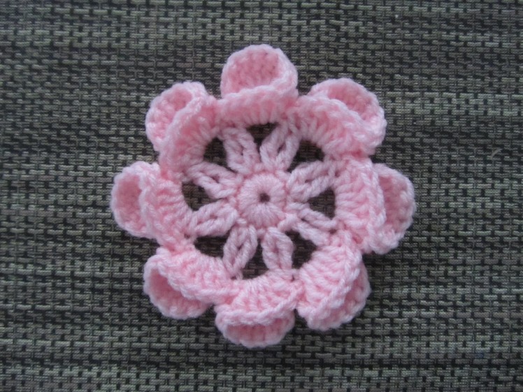 How to Crochet a Flower Pattern #8