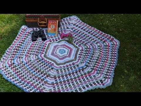 How To Crochet Garden Gate Afghan Part 4 - Final