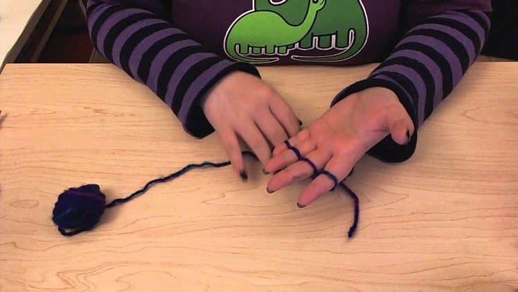 How to finger knit.