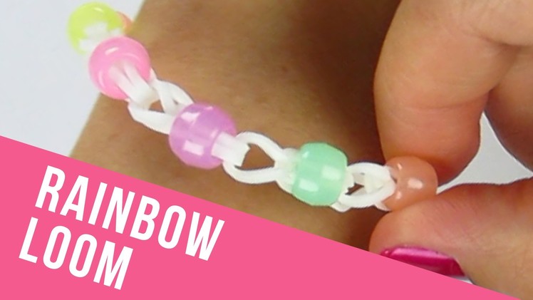 How To Make a Rainbow Loom Bracelet with Beads