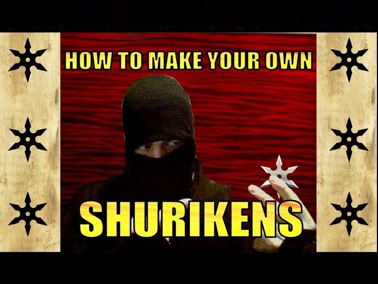 How to Make Your Own Real Ninja Shuriken. Ninja Star