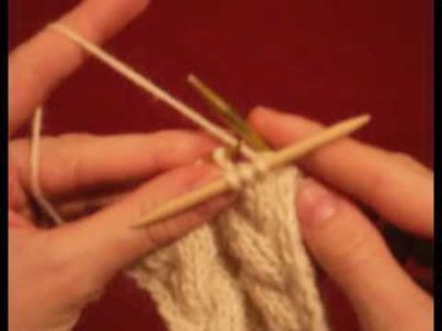 Knitting How to cross cables with a cable needle