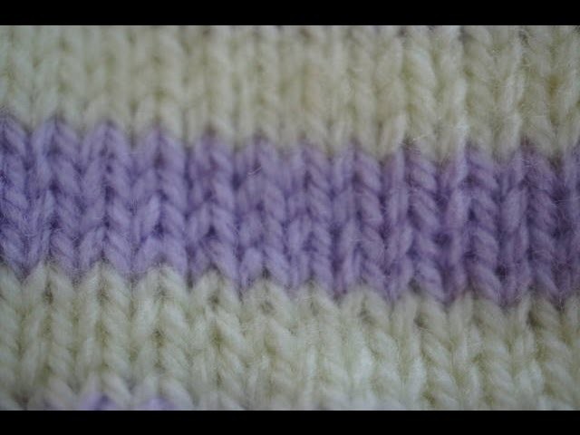 Left Handed Changing Colors in Knitting