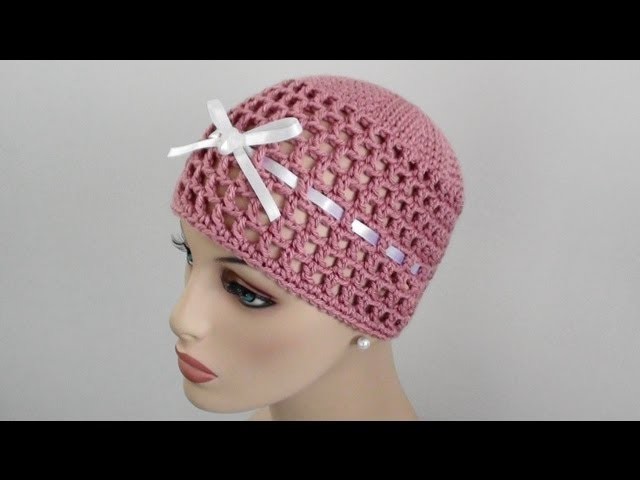 Mesh Crochet Beanie - Mesh Crochet Hat
