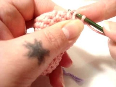 Nerdigurumi - amigurumi crochet tutorial project video 11 - Row 17