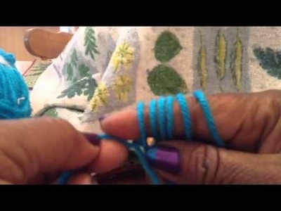 New finger-knitting technique with Judith