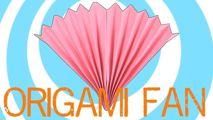 Paper Origami Fan Instructions