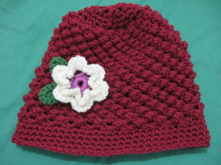 Raspberry Stitch Beanie - Crochet Tutorial
