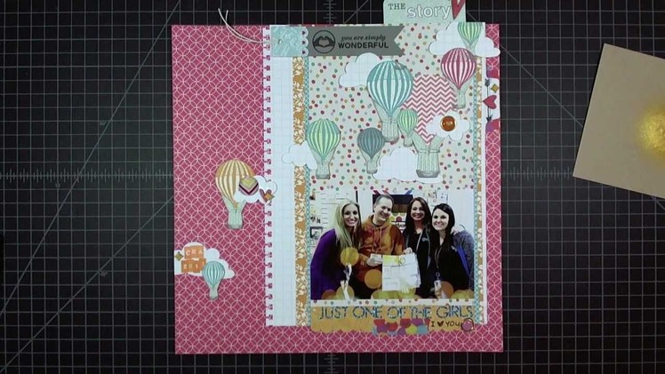 Scrapbook Layout: Just One of the Girls, 12"x12"