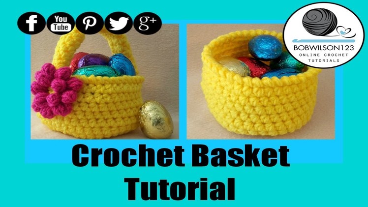 Spring Basket Crochet Tutorial