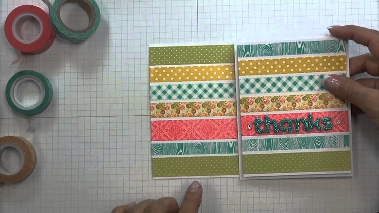 Thanks Washi Tape Card - Free Project of the Week