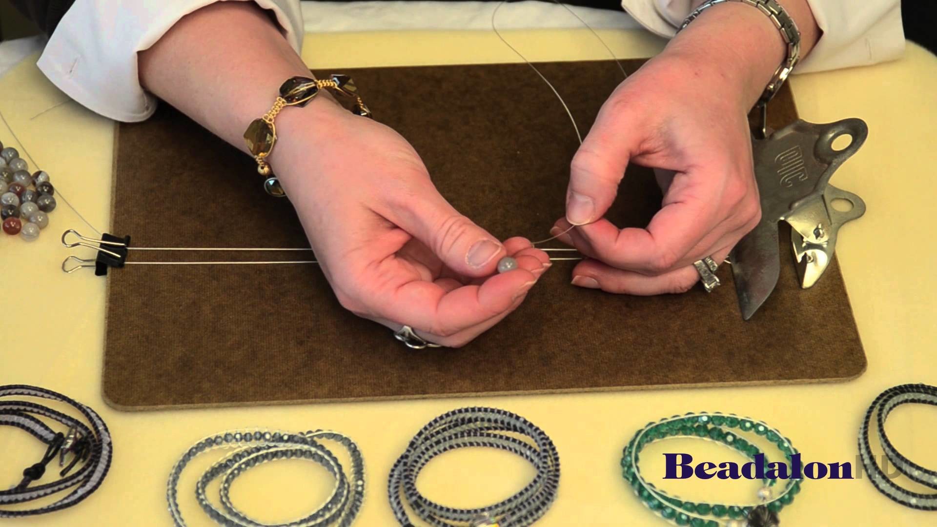 Wrap Bracelet using Beadalon Wire