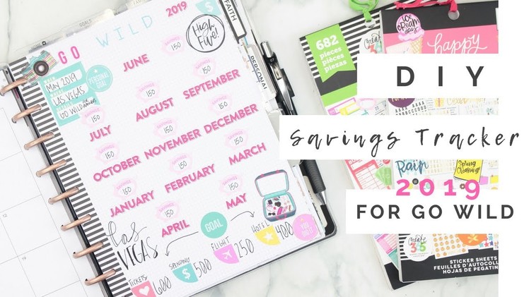 D-I-Y GO WILD 2019 Savings Tracker | At Home With Quita