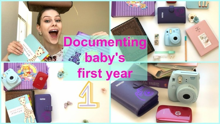 DIY BABY MEMORY BOOK | 4 FUN ways to create baby's first year album