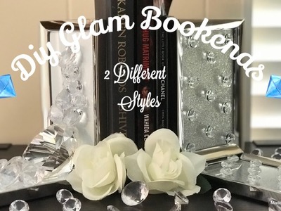 Diy Crystal Bookends. 2 Different Styles | Mother’s Day Gift | Glam Home Decor