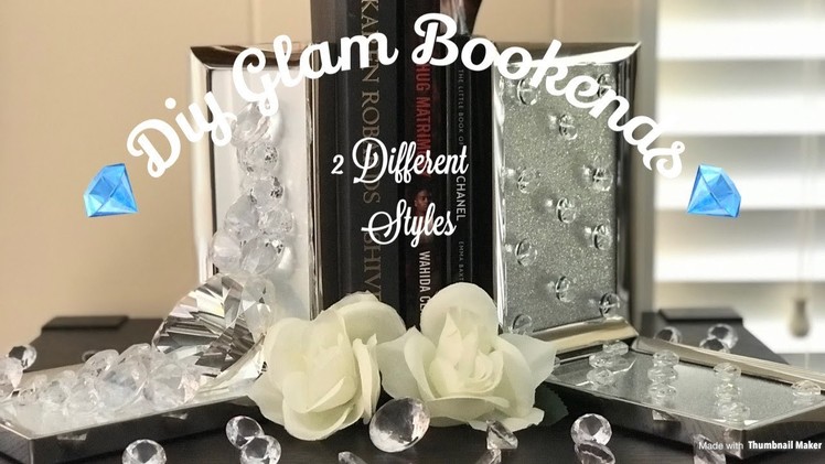 Diy Crystal Bookends. 2 Different Styles | Mother’s Day Gift | Glam Home Decor