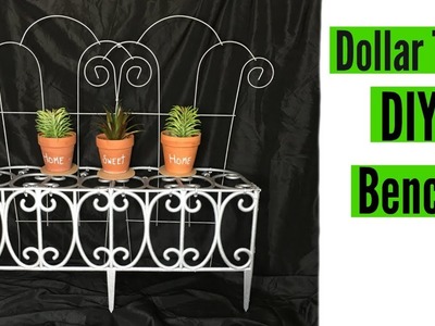 DIY Dollar Tree Decorative Porch Bench | Home and Garden Decor