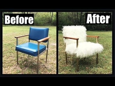 DIY Faux Fur Chair. Under $30