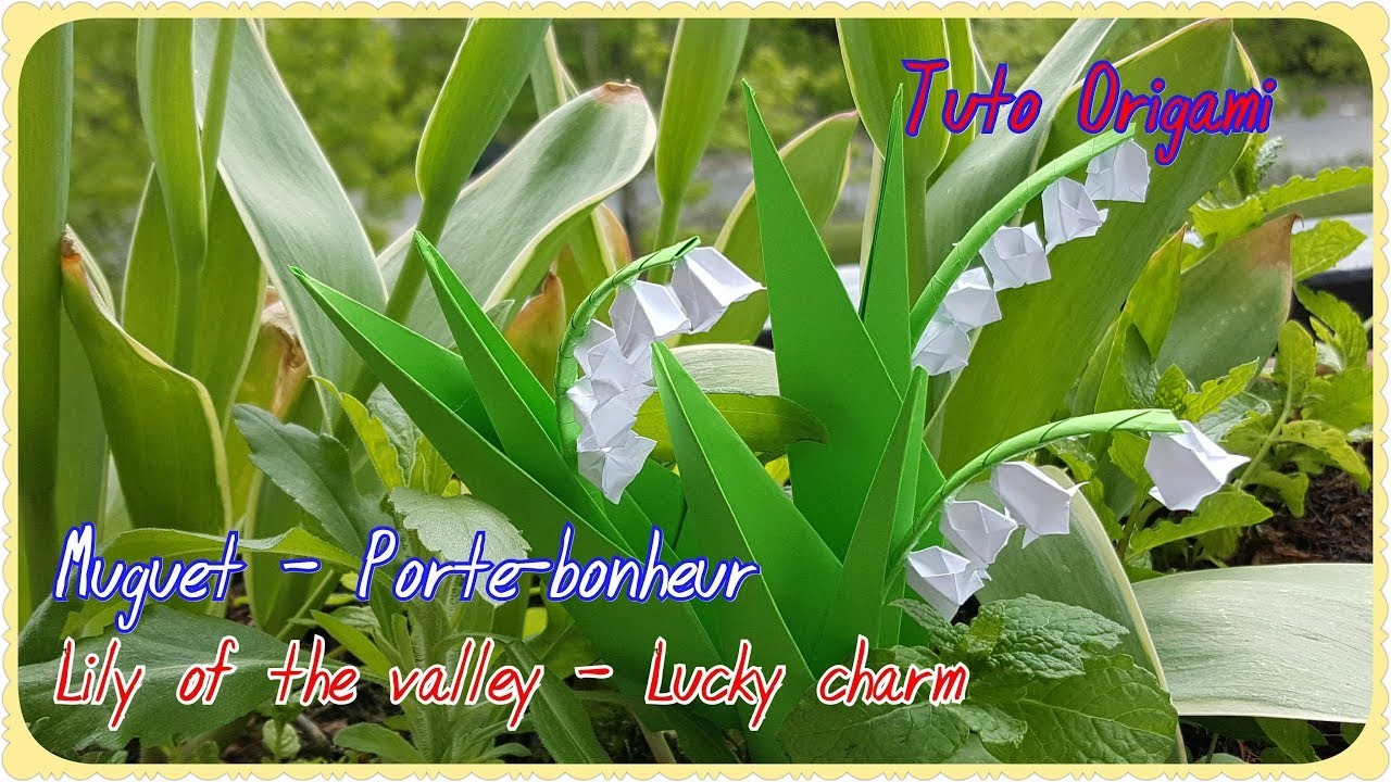 DIY Origami ???? Lily of the valley - Lucky charm ★ Brin de muguet