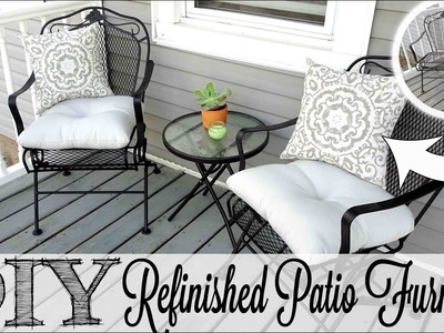 DIY Refinished Patio Furniture | Before & After