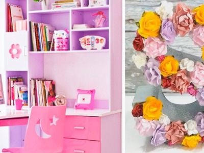 DIY ROOM DECOR! 5 Easy Crafts Ideas at Home for Teenagers. 5-Minute Ideas Girly