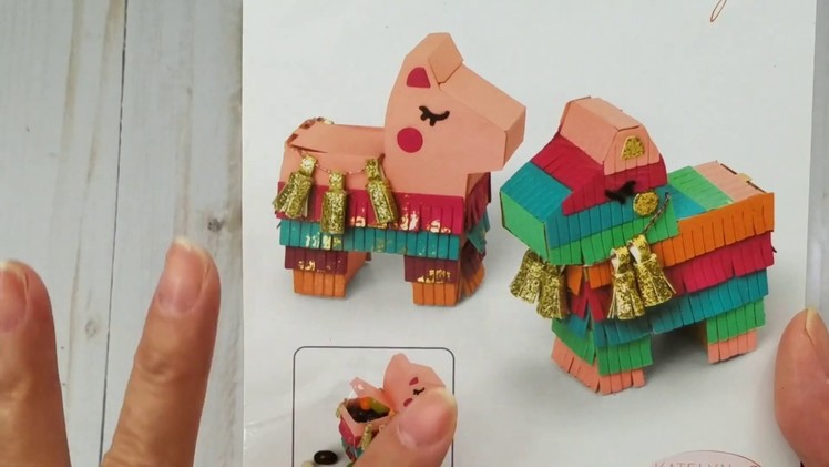 DIY Tiny Piñata featuring SIZZIX Piñata box die by Katelyn Lizardi